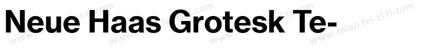 Neue Haas Grotesk Te字体转换